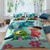 3-piece Monsters, Inc. Bedding Set, 3D Printed Cartoon Pattern Duvet Cover Set, Includes Pillowcases, Filling Not Included.