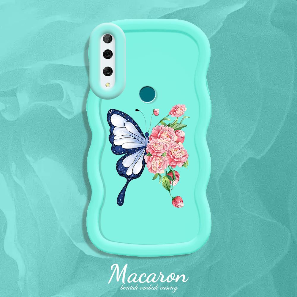 

Окрашенный узор Big Wave Edge Мягкий силиконовый материал Macaron чехол для телефона противоударный защитный резиновый чехол для iPhone Huawei Honor Infinix Tecno Tecno Pova 6 Neo синий