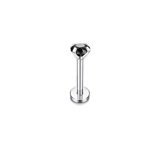 Bobisty 16G Hypoallergenic Stainless Steel Labret Lip Stud Piercing for Women Men CZ Forward Helix Earrings Cartilage Piercing