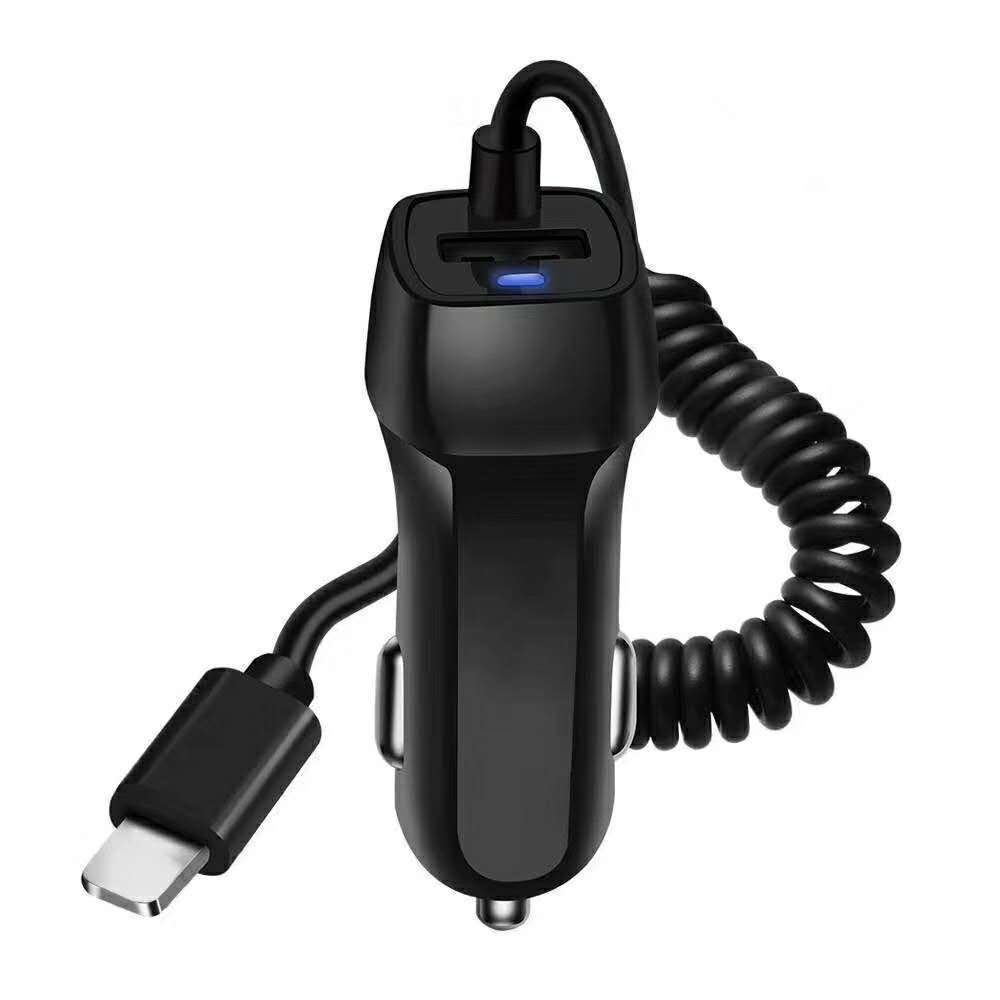 Câble de chargement de voiture compatible avec le chargeur USB Type C Gigabit Station GX6 Adaptateur 12 V-24 V Chargeur de données Adaptateur de charge double 3,1 A 15 W
