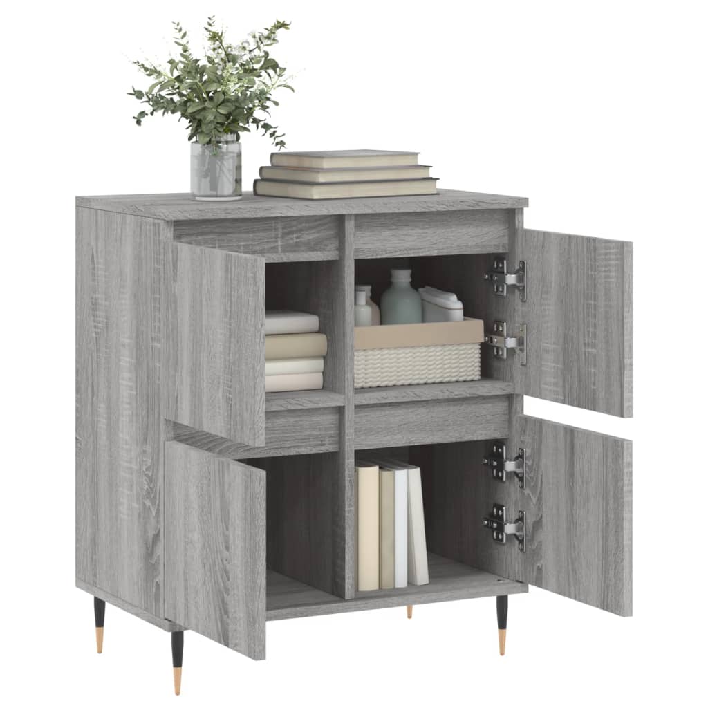vidaXL Sideboard Grau Sonoma 60x35x70 cm Holzwerkstoff
