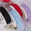 Pearl Pleated Gradient Ribbon 4cm Width Edge Trim Snow Ribbon 5 Yards Length Embroidery Lace DIY Ribbon Cake Packaging
