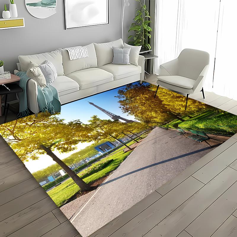 Paryż Wieża Eiffla Dywan Antypoślizgowy Dywanik Obszarowy Dywany do Domu Salon Sypialnia Dziecięca Sofa Wycieraczka Kuchenna Dywanik na Podłogę Dekor