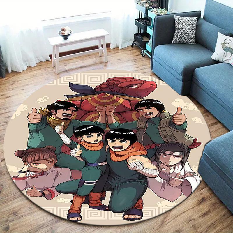 Naruto Runder Teppich Teppich Für Wohnzimmer Schlafzimmer Sofa Spielzimmer Dekor Rutschfeste Fußmatte