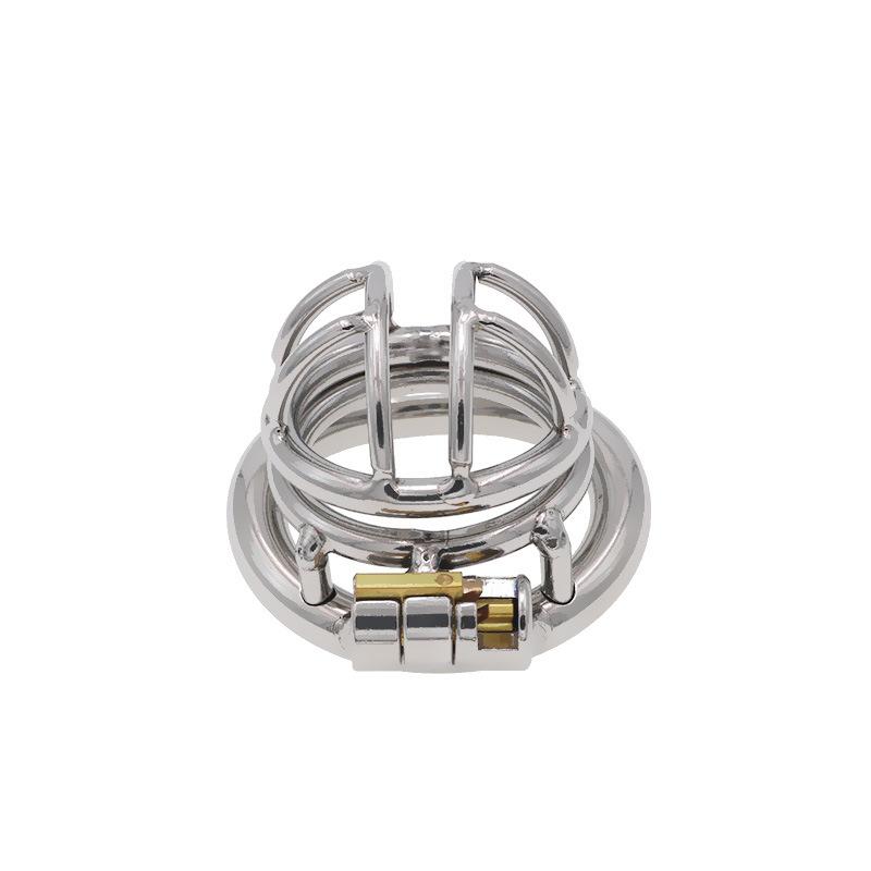304 Stainless Steel Chastity Lock Penis Cage Chastity Cleaner Men's Wear Binding Metal Sex Tools