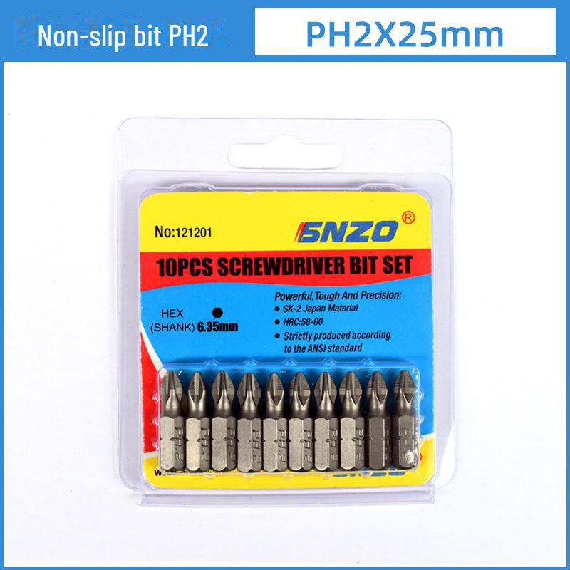 PH2 Non-Slip Crosshead Screwdriver Bit for Electric and Manual Use