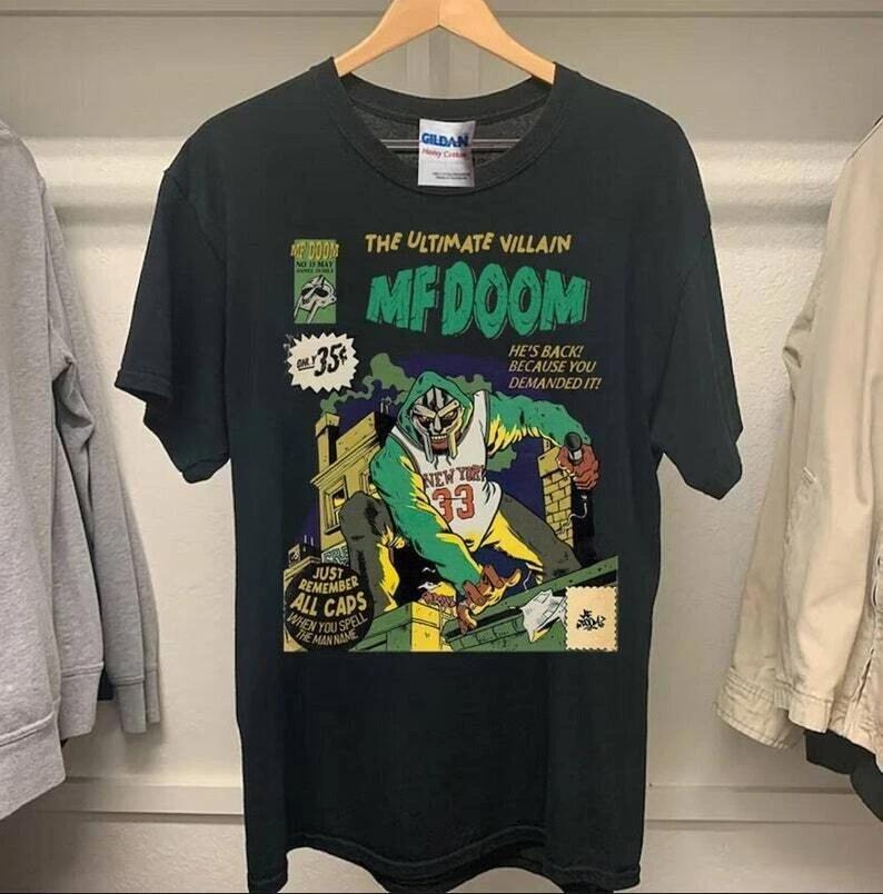 Madlib Doom Vintage T Shirt, Mf Doom And Friends Retro 90s Unisex Tshirt L