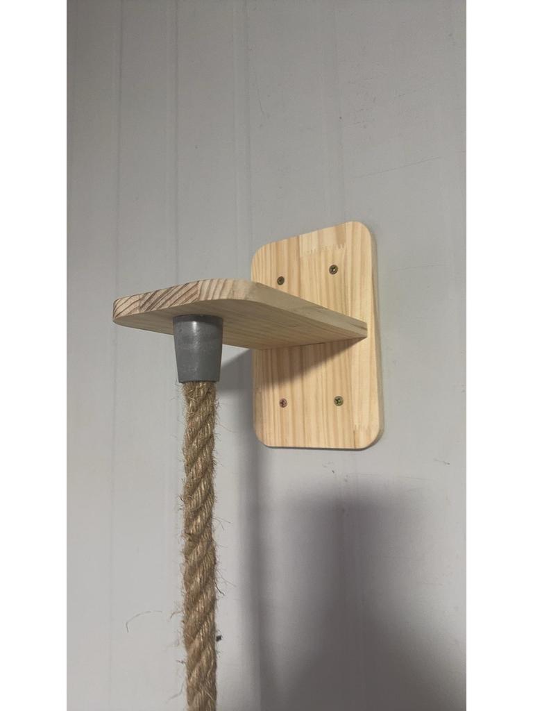 Wall-Mounted Cat Climbing Frame & Scratching Post with Bed and Toy