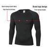 Maglia Compressiva a Maniche Lunghe ad Asciugatura Rapida da Uomo per Sport & Allenamento