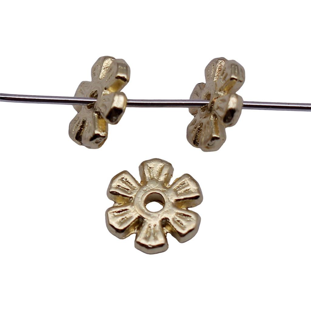 Caps Beaded Edge Spacer Beads Antique Style For DIY Jewelry Projects