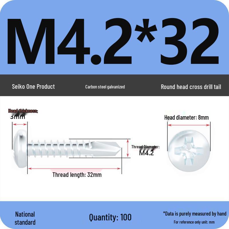 National Standard Hardened Galvanized Phillips Self-Drilling Self-Tapping Screws for Sheet Metal