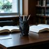Small Desktop Storage Tube 3D Printed Owl Pen Holder Creative Desk Organizer for Office Stationery Stable Marker Retro Relief Animal Container