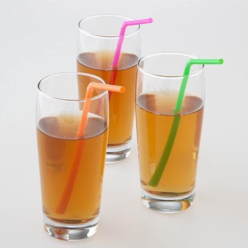 Strix Design Colorful Palette Flexible Straws, 200 Straws (2 x 100 Straws), 21cm, 8 Colors, MB-261