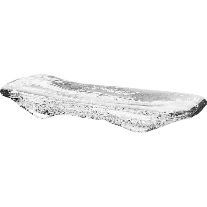 Japanese Style Glass Sushi and Dessert Plate - Rectangular Tray for Sashimi and Western Food