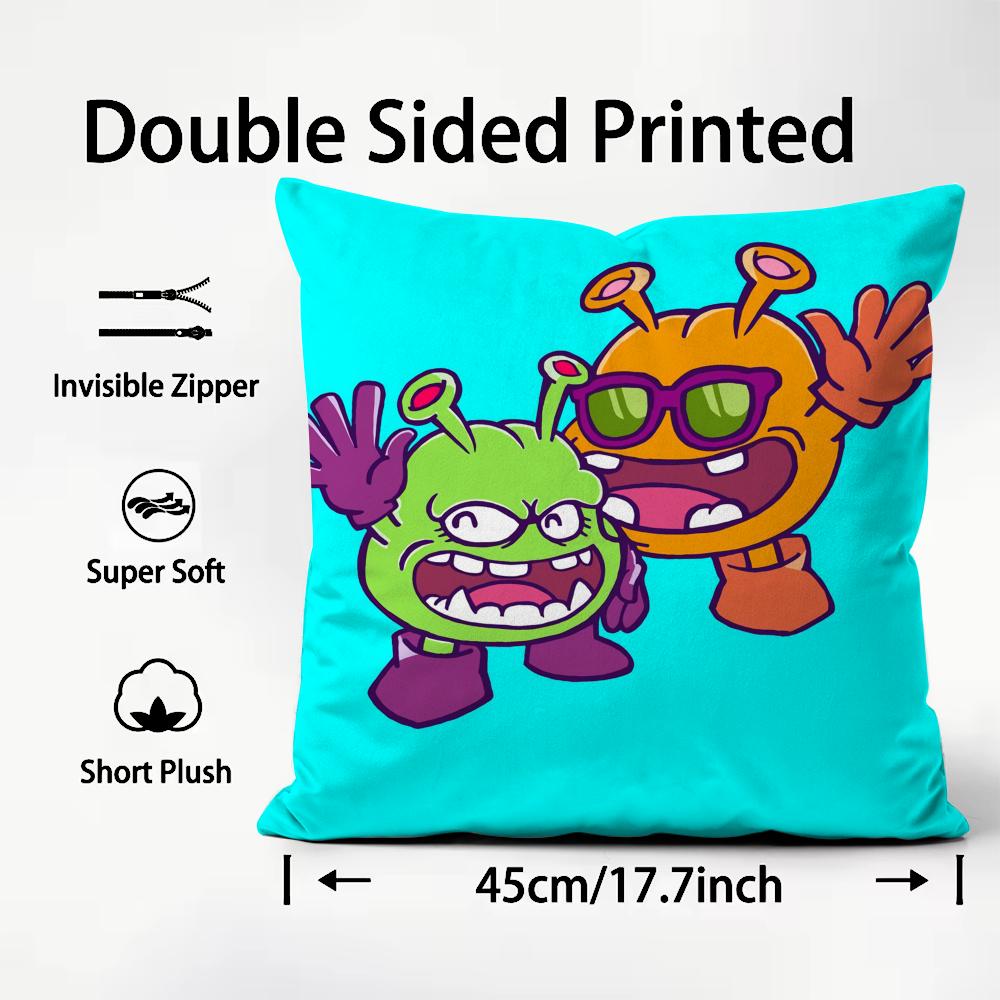 Cartoon Dr Slump Arale Cushion Cover Pattern Printed Pillowcase for Living Room Sofa Cushion Cover & Bedroom Decor