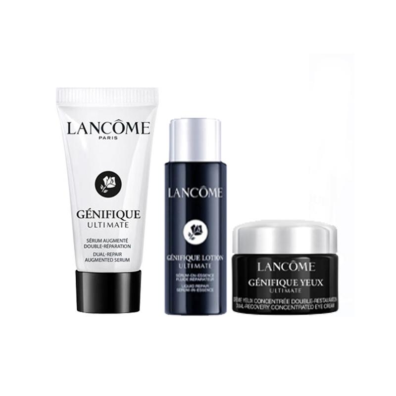 Lancôme Little Black Bottle Little Black Filter Water Luminous Eye Cream Trial Pack Nourishing and Hydrating чёрный