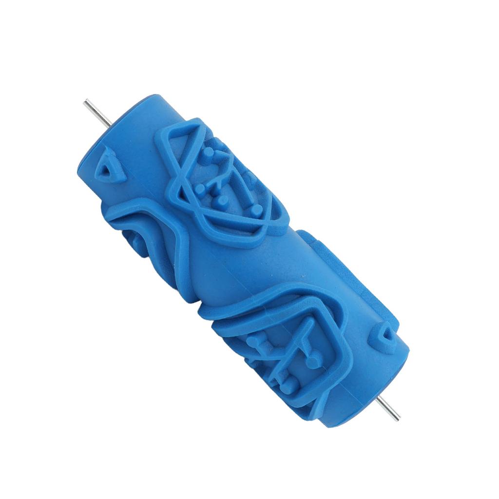 Pattern Paint Roller Soft Rubber Head for Walls Ceiling Decorative Texture Tool Blue 105Y