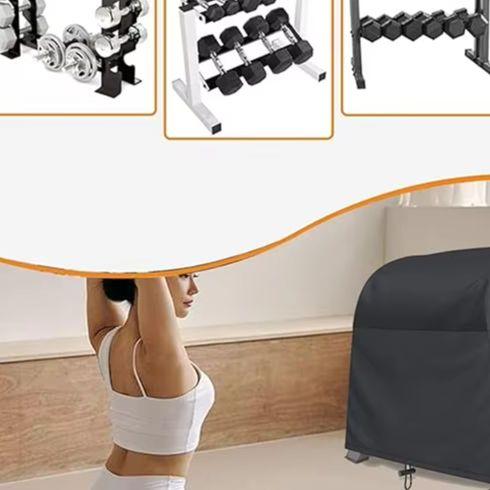 210D Oxford Cloth Dumbbell Rack Dust Cover Dumbbell Weight Rack Cover Home Accessories Camping Organizer For Fitness Equipment