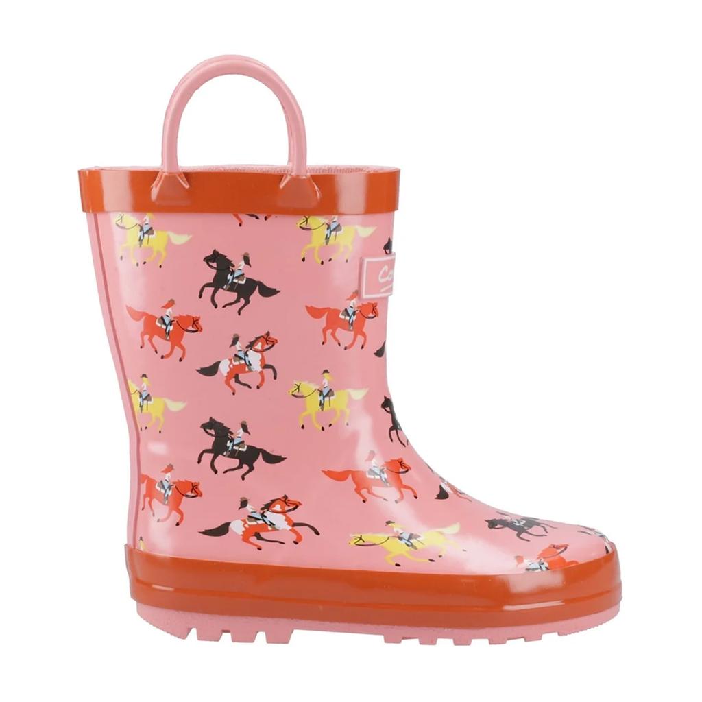 Cotswold Childrens/Kids Puddle Horse Wellington Boots