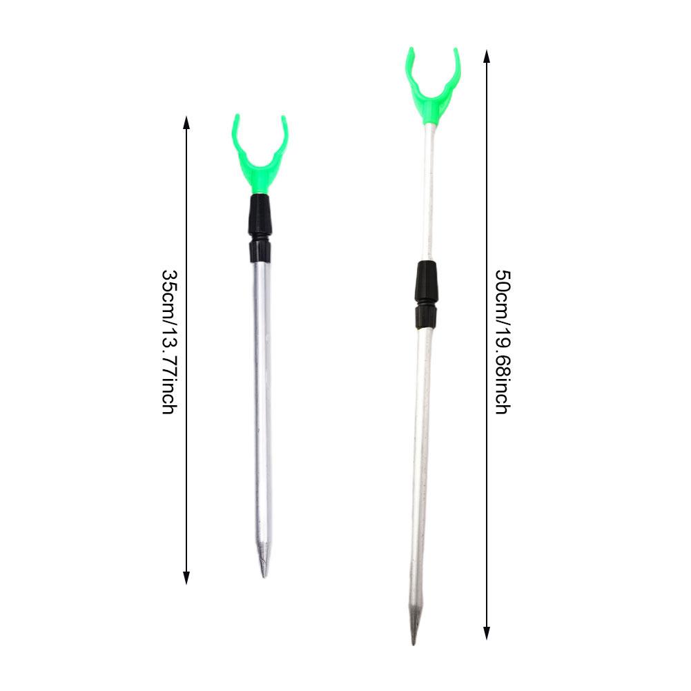 50/80cm Angel Bankstick Verstellbare Ausziehbare Rutenablage Teleskop Angelständer Halter Angelrutenhalter Angelzubehör