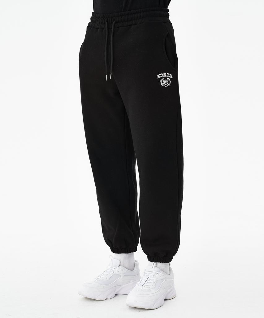 MOZMOZ Laurel Fleece-Lined Jogger Sweatpants Black