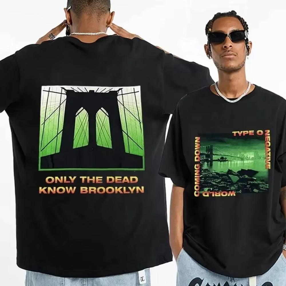 Type O Negative Print Cotton T Shirt Men Women Hip Hop Tee Short Sleeve Tshirt Summer Oversized T-shirts Tops