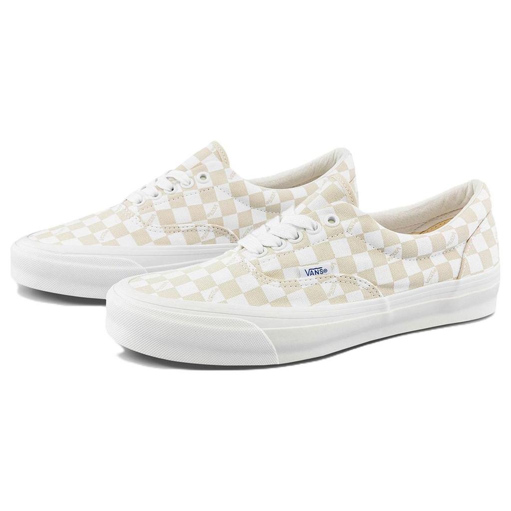 Vans Era Vault Og Lx Canvas Checkerboard Fashion Low-Top Skate Shoes Unisex Sneakers White VN0A3CXNB50
