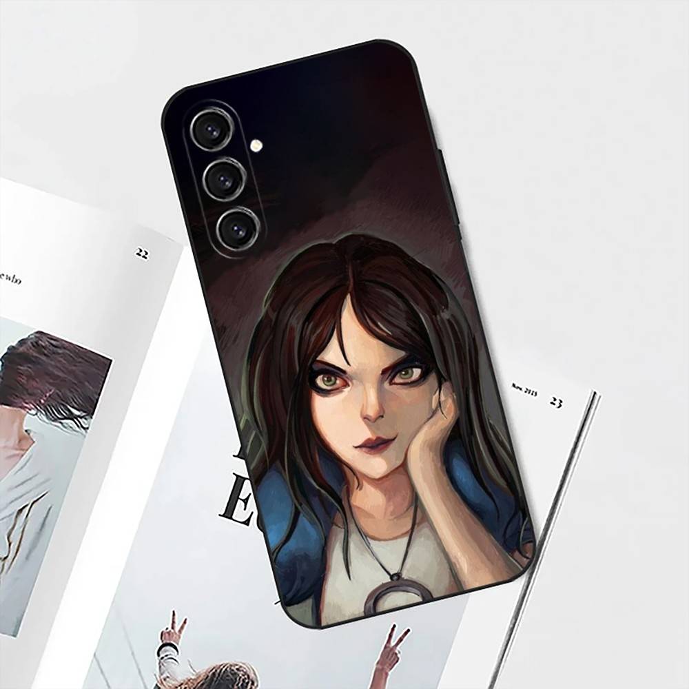 Game A-Alice Madness Returns Phone Case For Samsung S25,S24,S21,S22,S23,S30,Ultra,S20,Plus,Fe,Lite,Note,10 Black Soft Shell