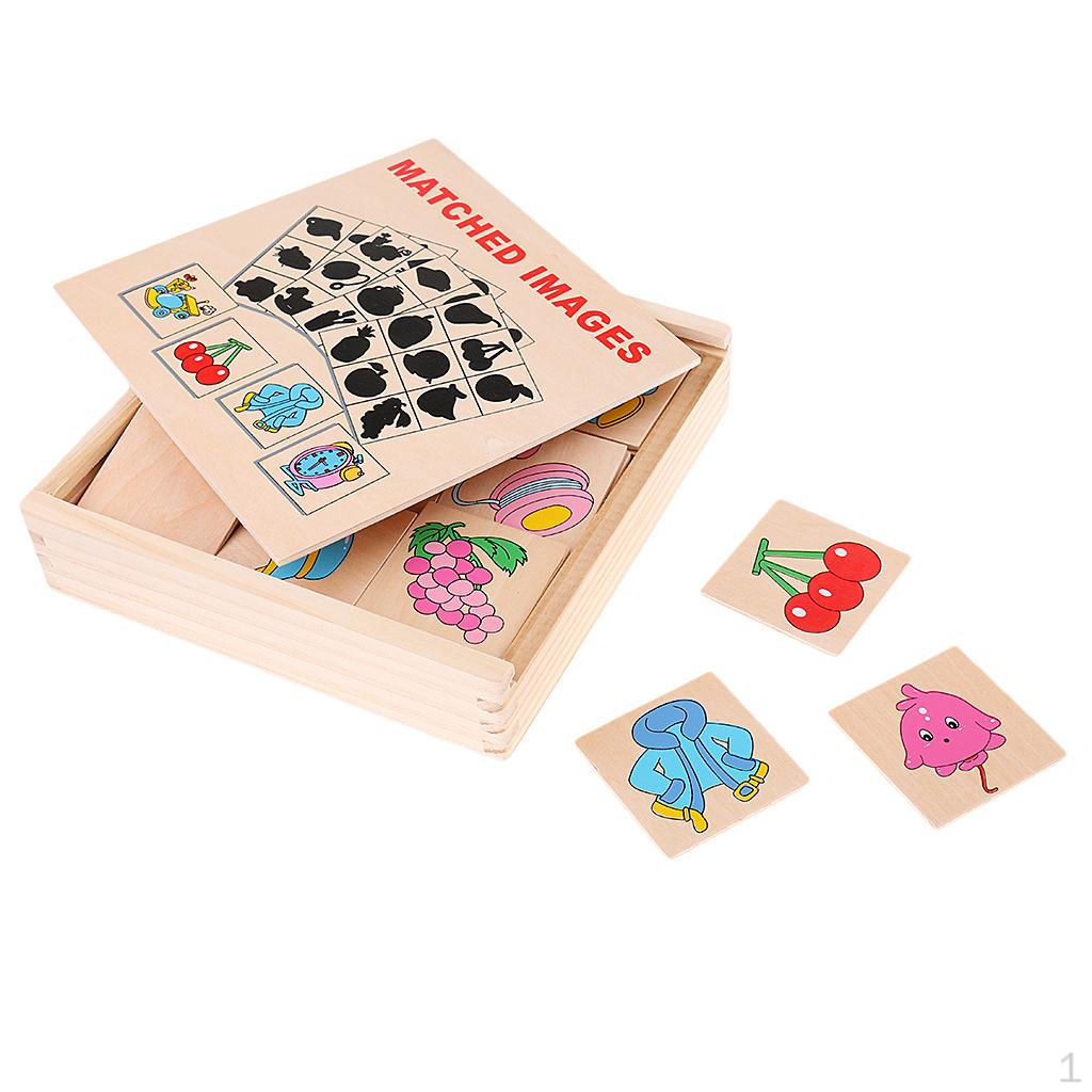 Kids Preschool Shape Learning Concentration Toy Shadow Matching