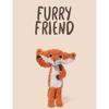 Adorable 38cm Dewar Fox Plush Toy Soft Stuffed Animal Cute Birthday Gift For Girls