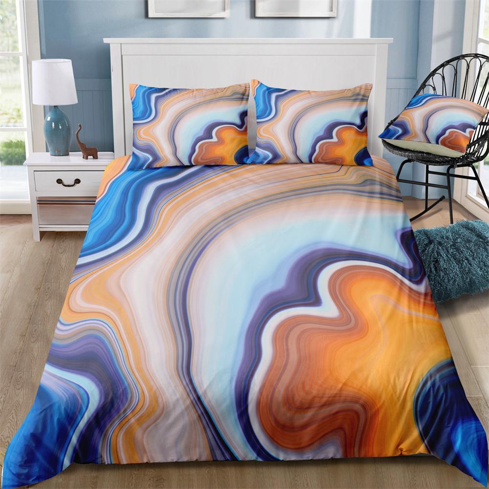 2023 New Style 3D Bedding Set Marble Printing Home Bed Clothes Children Woman Decorative Pattern King Size Comforter Cover Suit Microfiber