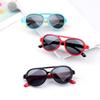 Candy Color Children'S Toad Glasses Double Beam Pilot Shape Sunglasses Sunscreen Trendy Baby Sunglasses