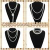 Maitys 3 Pcs 1920s Pearl Jewelry Set Halloween Flapper Accessory | Halloween Costume, Necklace Bracelet Earrings, Imitation Pearls, Christmas Vintage