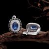 Simple Design 925 Sterling Silver Natural Kyanite Earring December Gemstone Fine Jewelry for Mom's Festive and Birthdays Gift