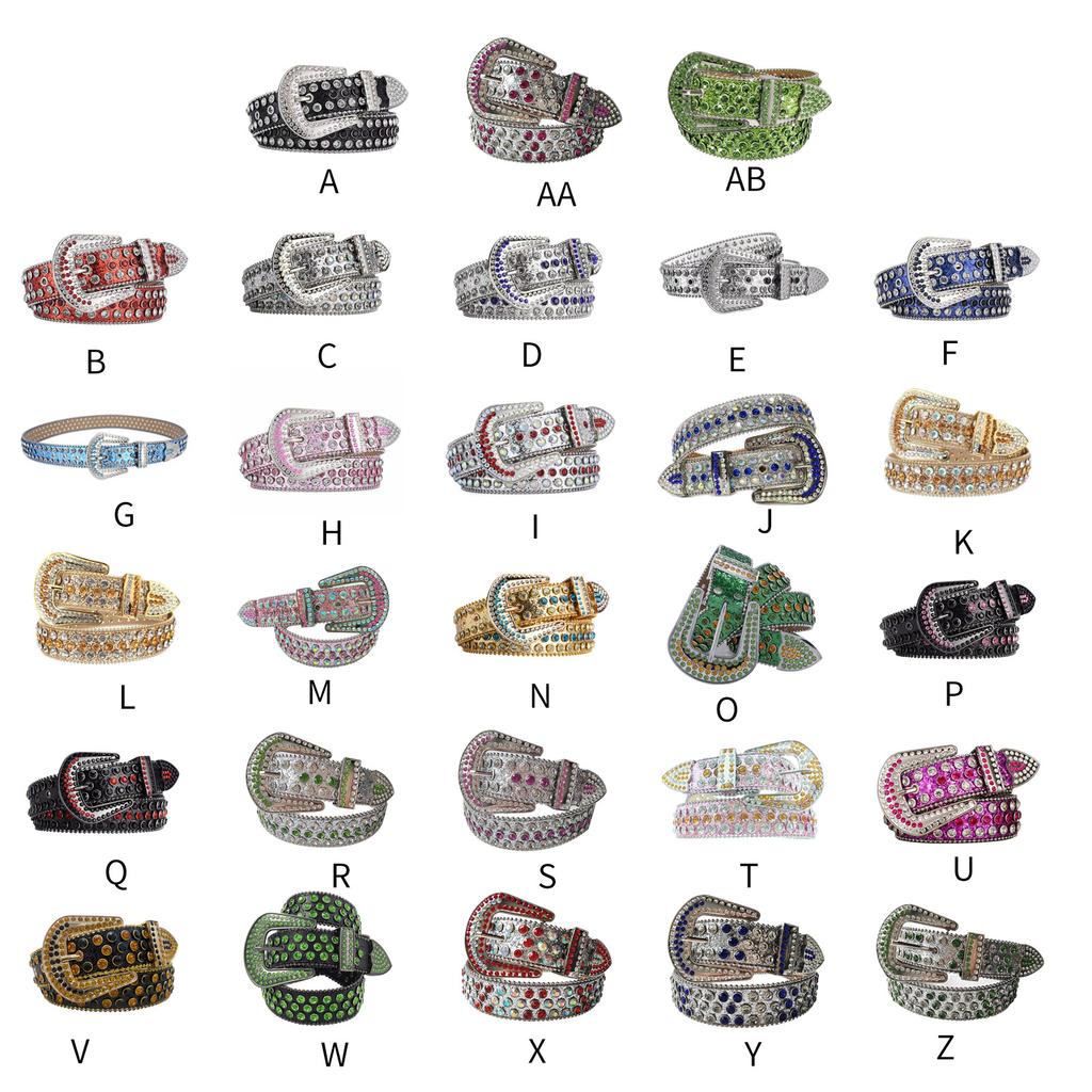 Cool Gothic Waist Chain Casual Belt Studded Waist Ceinture Glittered Belt Studded Blingbling Easy Belt