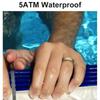 Wireless Charging Health Monitor Ring IP68 Waterproof Heart Rate Monitor Ring  Sleep Monitoring