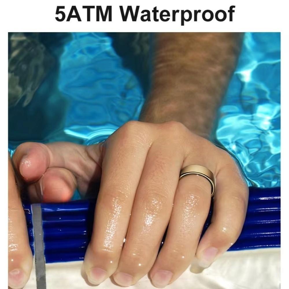 Wireless Charging Health Monitor Ring IP68 Waterproof Heart Rate Monitor Ring  Sleep Monitoring