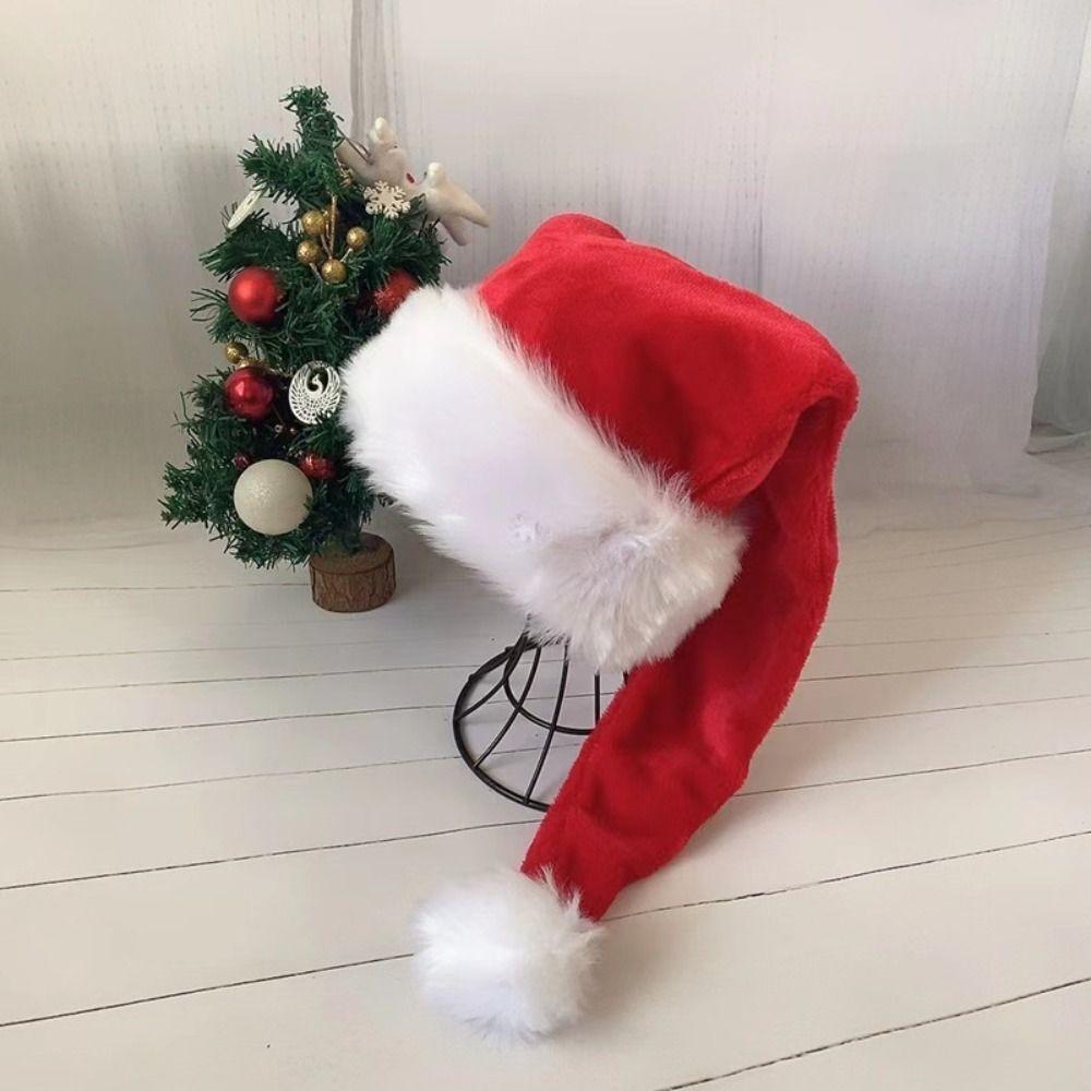 New Holiday Christmas Hat Soft Unisex Red Hat New Year Winter Santa Hat Christmas Xmas