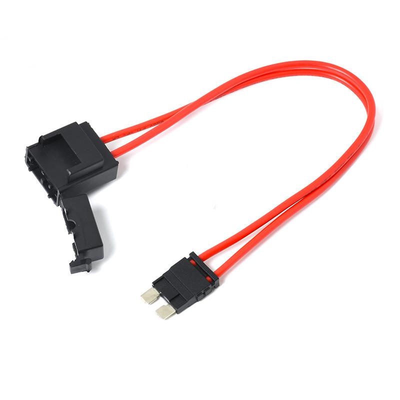 32V 25A 16Awg Automobile Fuse Holder Extension Wire Current Collector Harness Fuse Adapter For Electronic Device
