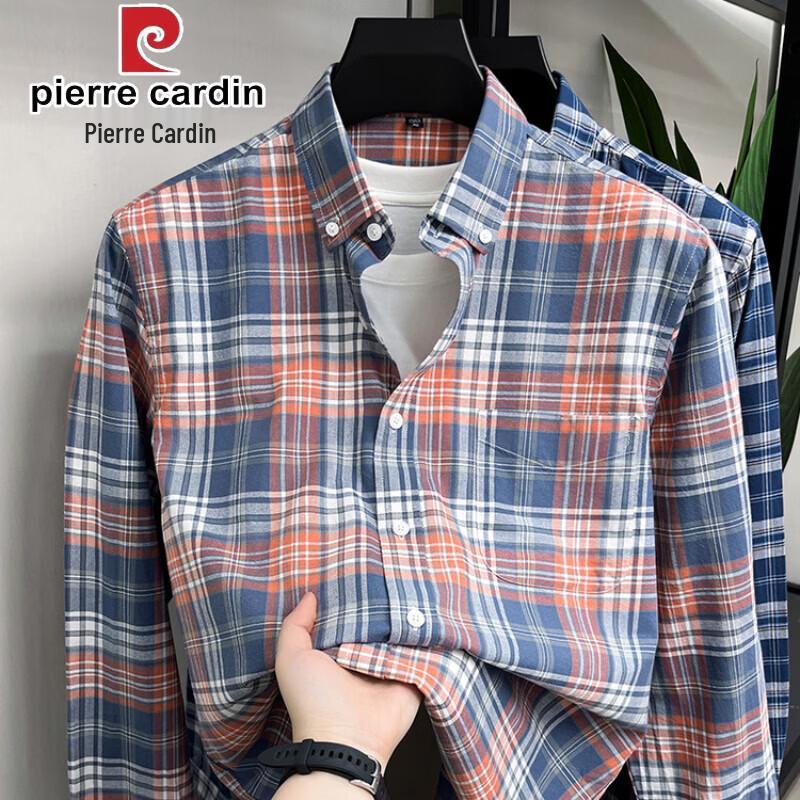 Pierre Cardin Men s Cotton Oxford Long-Sleeve Shirt 4XL