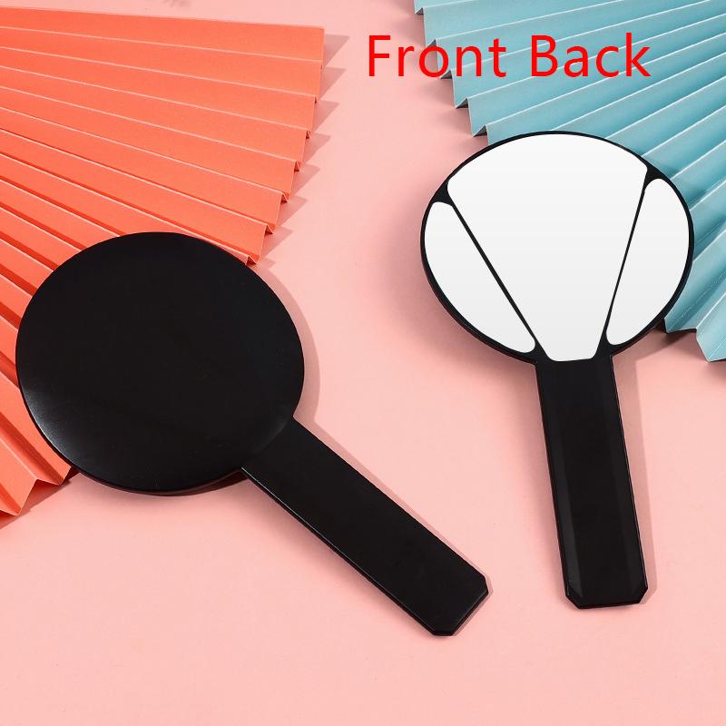 1Pc Liquid Shape Square Mirror Mini Hand-Held Desktop Cosmetic Makeup Mirror Travel Metallic Portable Beauty Mirror For Handbag