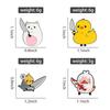 Abstract Animals Enamel Pins Funny Angry With Knife Bear Duck Bird Brooches Lapel Badges For Jeans Jewelry Gifts For Friends
