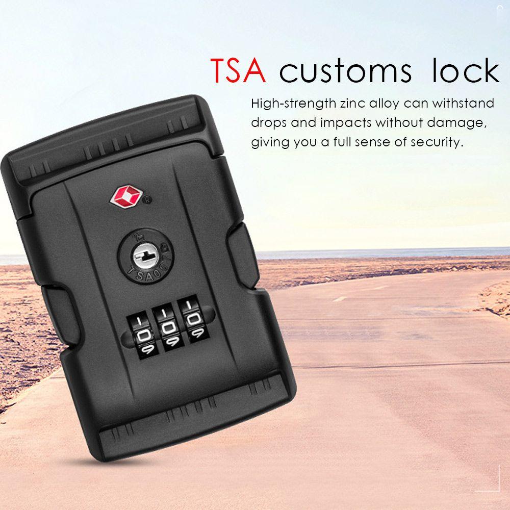 Padlock Weatherproof Protection Security TSA Customs Lock 3 Digit Combination Lock Anti-theft Safely Code Lock