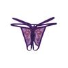 Embroidery Lace Flower Panties Thin Belt Traceless Briefs Fashion Women Mesh Thong  Valentine's Day