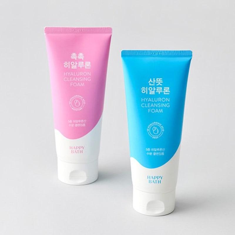HAPPY BATH Hyaluronic Cleansing Foam 200G 2 Types (Choose 1)