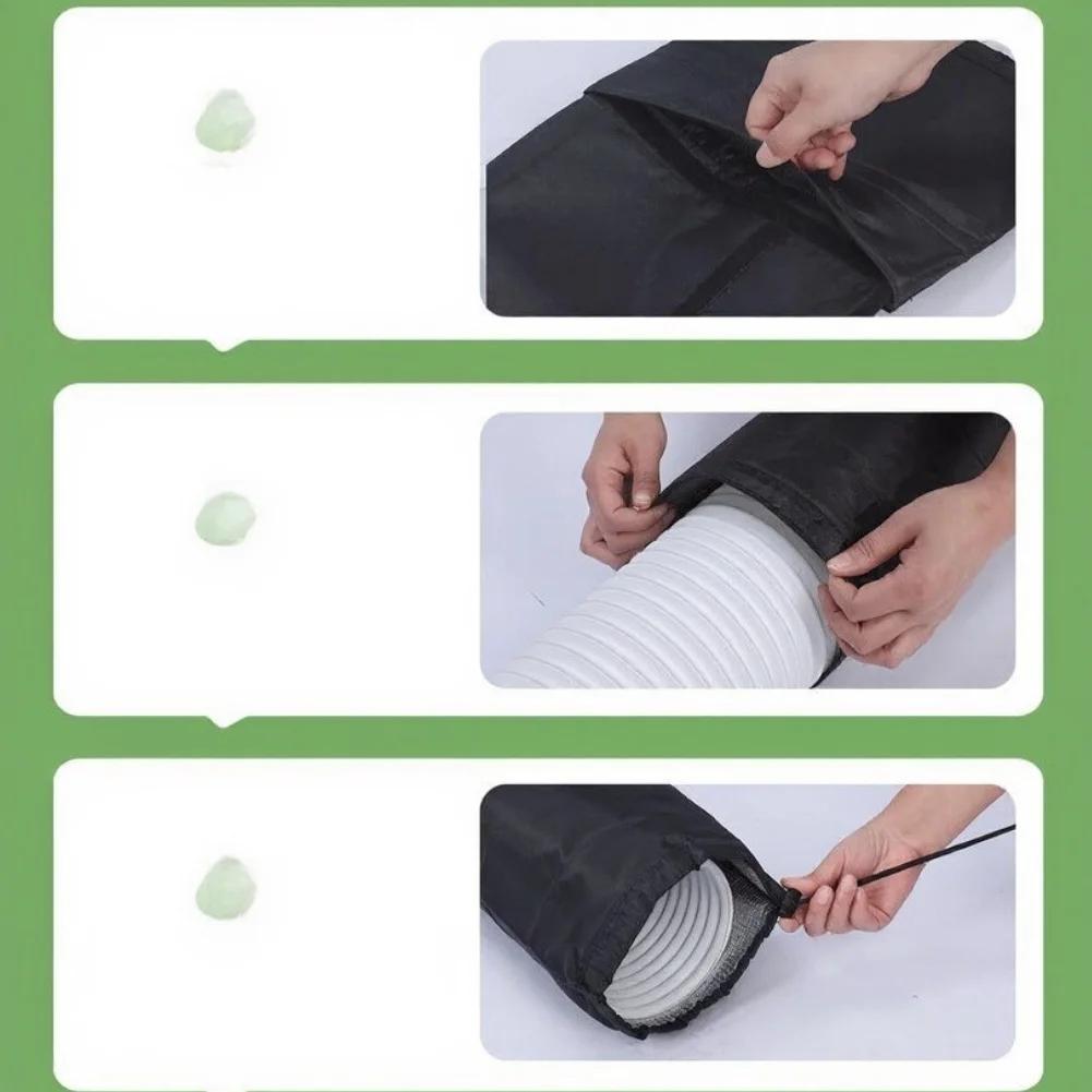 Portable Air Conditioner Hose Cover With Insulating Heat-Resistant Sleeve, Easy Install For Most AC Units, Reusable Oxford Cloth