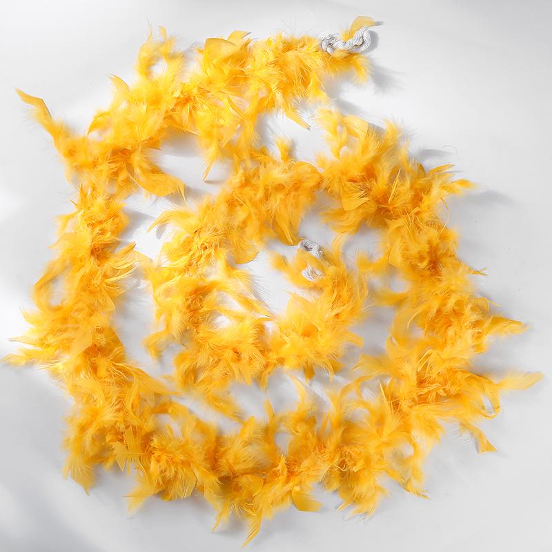 40g Fire Feather Turkey Boa, 2m - Party & Festival Scarf Decoration