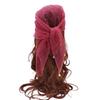 Fashion Pearl Tassel Diamond Hijab Rhinestone Square Pearl Tassel Scarf Full Sky Thin Veil Veil Bandana Women Headwear