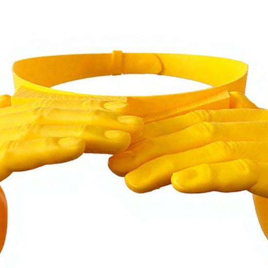 Hand-Sonnenblende Sonnenhut Leicht 3D-gedruckt Freihändige Schattenmütze für das Gesicht UV-Schutz Handflächenförmiger Sonnenhut zur Kühlung