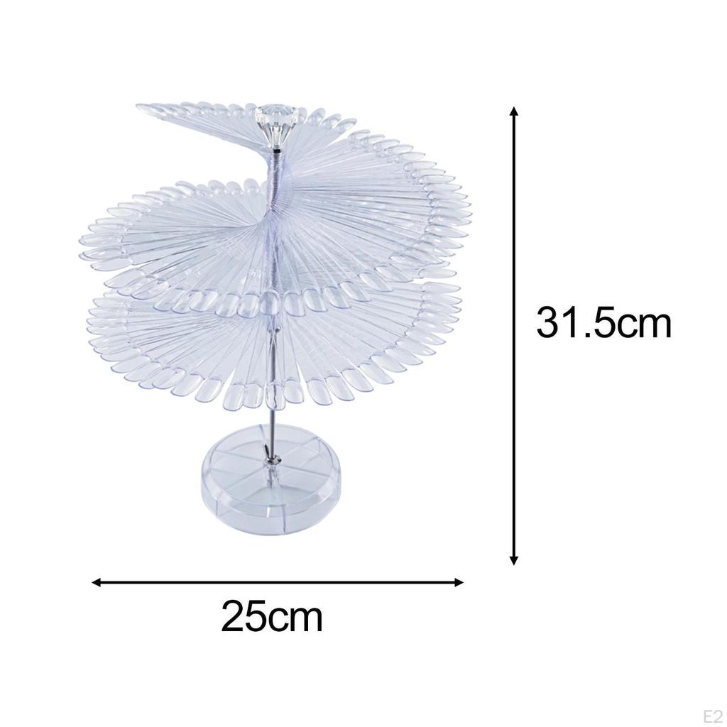 Colorful Nail Art Display Rack for Home and Salon Use